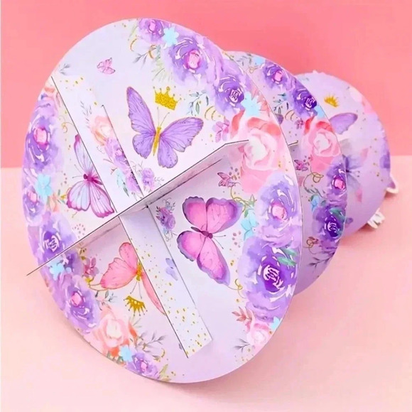 Three Tier Elegant Butterfly Cupcake/Goodies Stand - Picture 7 of 7